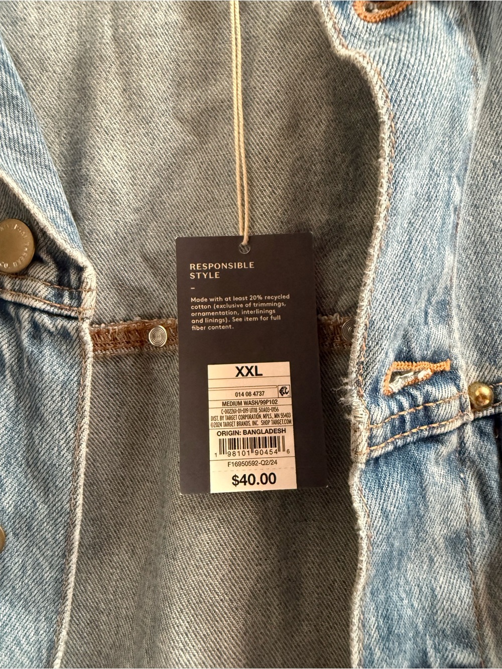 Target / Universal Thread Denim Jacket with Studs - Picture 3 of 3